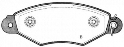 OPEN PARTS bpa064330 -  Комплект тормозных колодок, дисковый тормоз